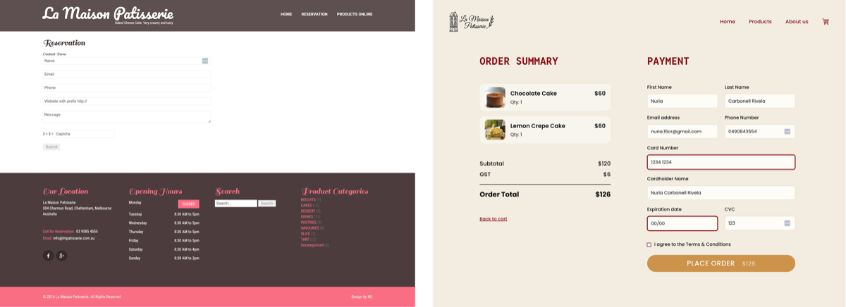 Cart state before and after redesign